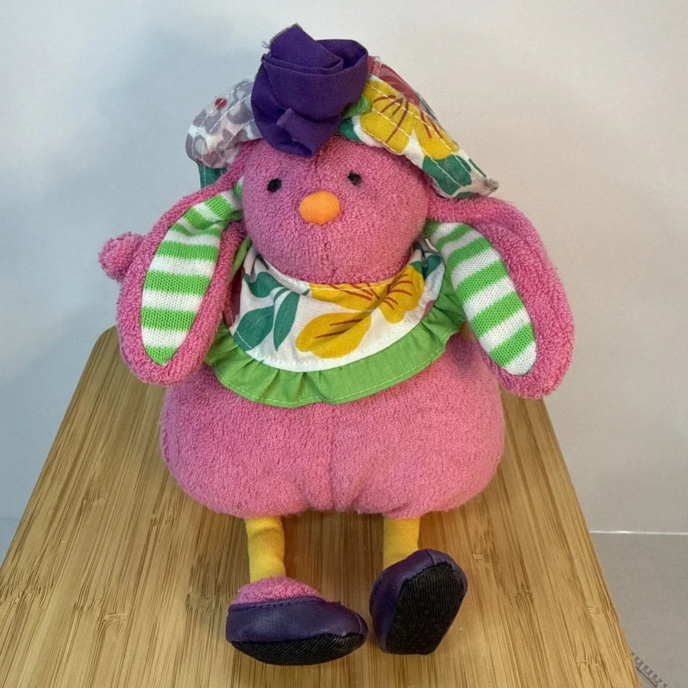 Russ Hugamuffin Pink Rabbit Plush Bunny 9